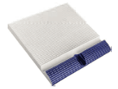 2123 Porselen Oluklu Tutamak Kobalt 24,5 × 24,5 cm