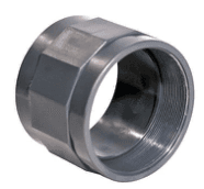 U-PVC 51800125 125 mm Çift Taraf İçten Dişli Redüksiyonlu Adaptör