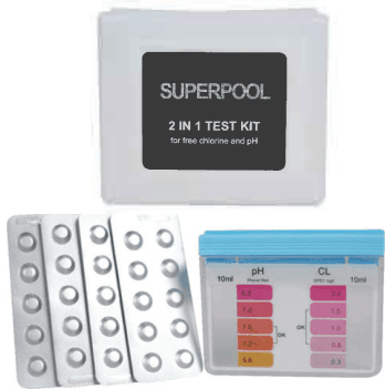 SUPERPOOL TK01 Haplı pH ve Klor Test Kiti