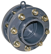 U-PVC 22100250 250 mm Flanşlı Çalparalı Çekvalf Takımı